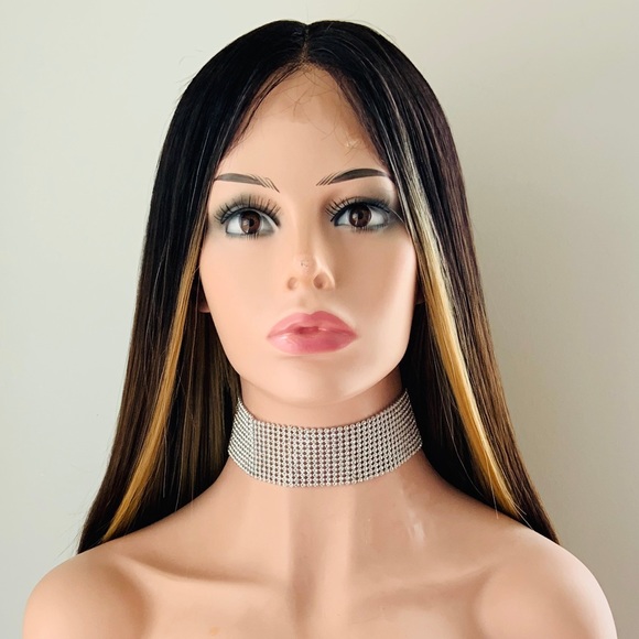 Long Gorgeous Toffee Blonde Color Premium Fiber Lace Front Wig 🤎💛 - Picture 1 of 15